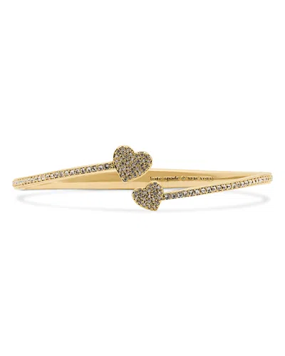 Kate Spade New York Yours Truly Pave Open Cuff Bracelet In Gold