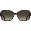 Kate Spade New York Yvette 54mm Gradient Polarized Square Sunglasses In Brown