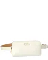 Kate Spade New York Zip Top Leather Belt Bag In White