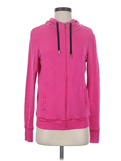 Pre-owned Kate Spade New York Zip Up Hoodie In Pink