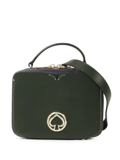 Pre-owned Kate Spade Nicola Leather Shoulder Bag In Green