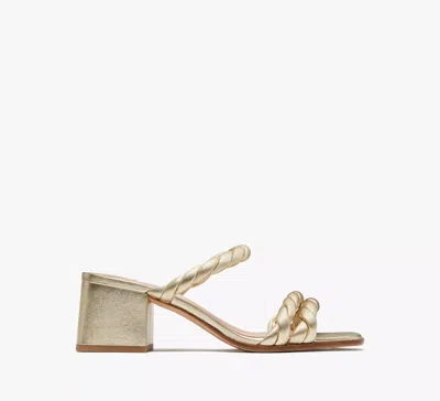 Kate Spade Nina Sandals In Pale Gold