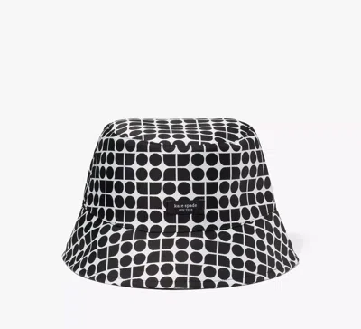 Kate Spade Noel Reversible Bucket Hat In Black