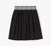 Kate Spade Noel Taffeta Skirt In Black