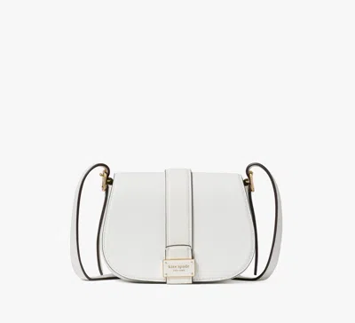 Kate Spade Nouveau Mini Saddle Bag In White