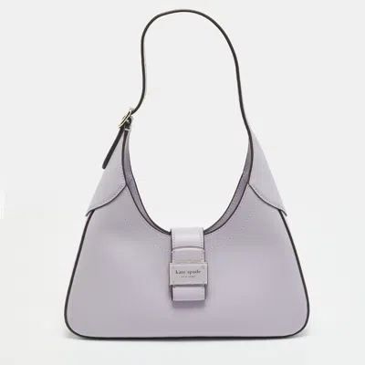 Pre-owned Kate Spade Nouveau Small Lilac Leather Shoulder Bag In Purple
