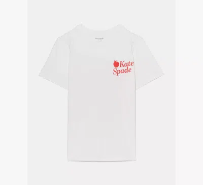 Kate Spade Nyc Apple Tee In White