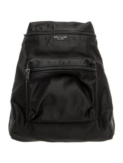 Pre-owned Kate Spade Nylon Backpack In Black