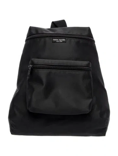 Pre-owned Kate Spade Nylon Backpack In Black