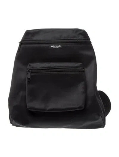 Pre-owned Kate Spade Nylon Backpack In Black