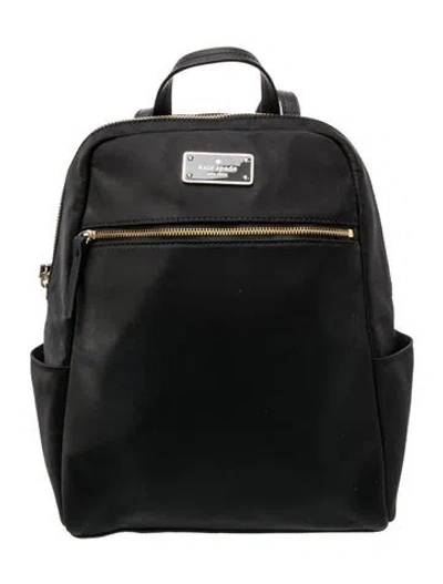 Pre-owned Kate Spade Nylon Backpack In Black