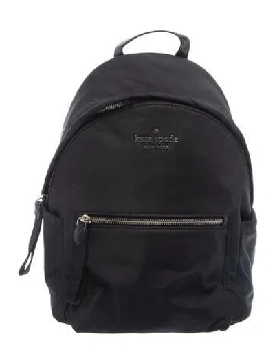 Pre-owned Kate Spade Nylon Backpack In Black