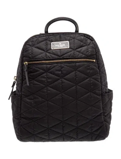 Pre-owned Kate Spade Nylon Backpack In Black