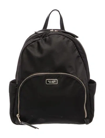 Pre-owned Kate Spade Nylon Backpack In Black