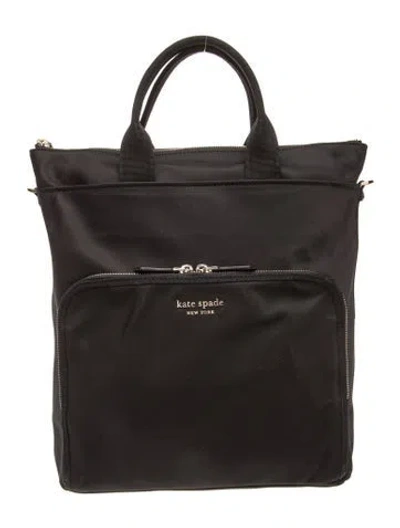Pre-owned Kate Spade Nylon Backpack In Black