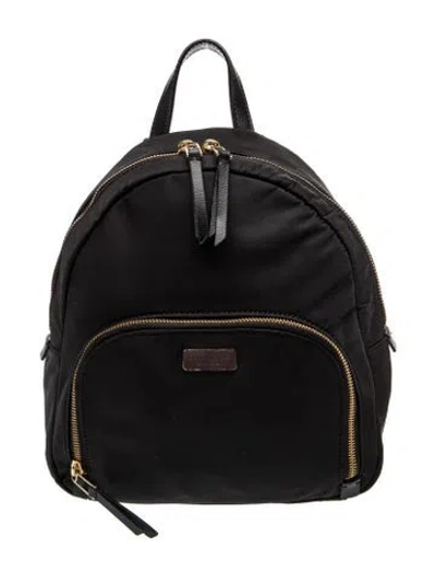 Pre-owned Kate Spade Nylon Backpack In Black