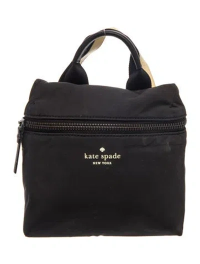 Pre-owned Kate Spade Nylon Backpack In Black