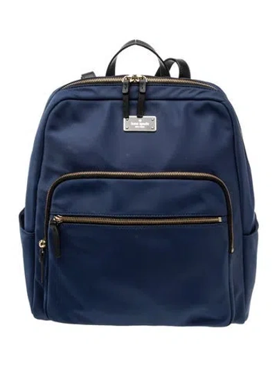 Pre-owned Kate Spade Nylon Backpack In Blue