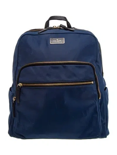Pre-owned Kate Spade Nylon Backpack In Blue