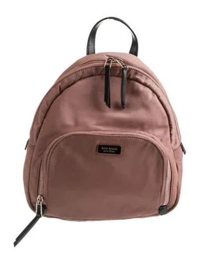 Pre-owned Kate Spade Nylon Backpack In Brown