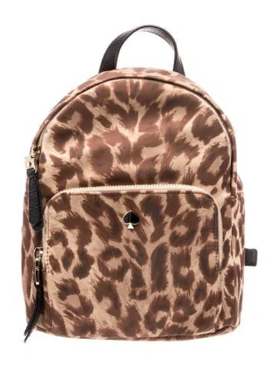 Pre-owned Kate Spade Nylon Backpack In Brown
