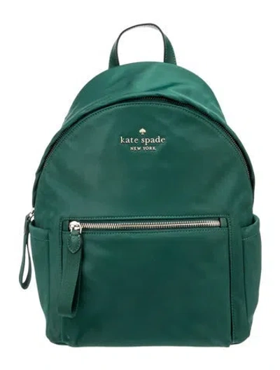 Pre-owned Kate Spade Nylon Backpack In Green