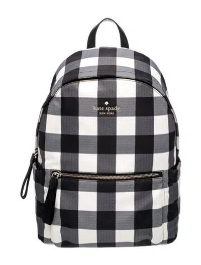 Pre-owned Kate Spade Nylon Backpack In Grey
