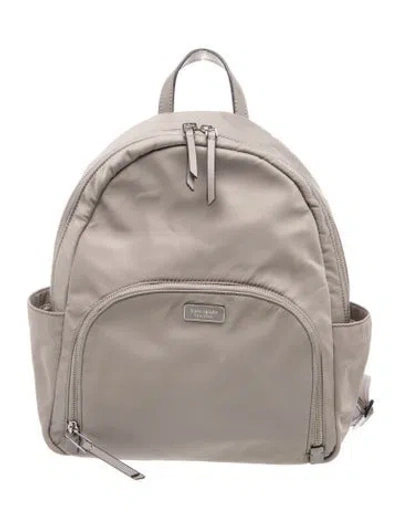 Pre-owned Kate Spade Nylon Backpack In Grey