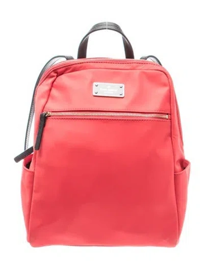 Pre-owned Kate Spade Nylon Backpack In Red