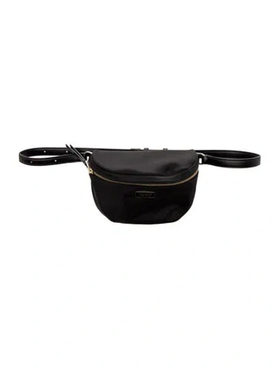 Pre-owned Kate Spade Nylon Belt Bag In Black