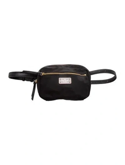 Pre-owned Kate Spade Nylon Belt Bag In Black