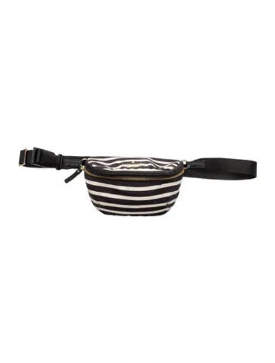 Pre-owned Kate Spade Nylon Belt Bag In Black