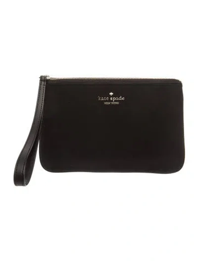 Pre-owned Kate Spade Nylon Clutch In Black