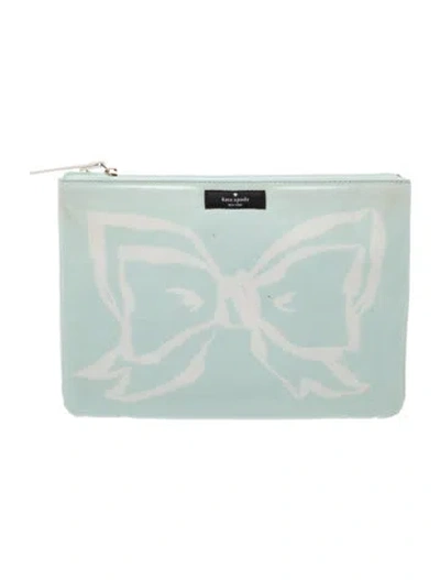 Pre-owned Kate Spade Nylon Clutch In Blue