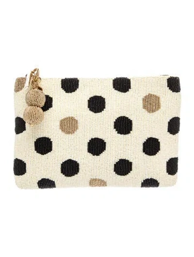 Pre-owned Kate Spade Nylon Clutch W/ Tags In Neutral