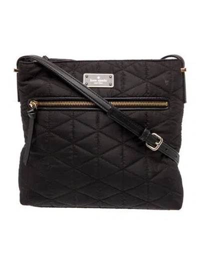 Pre-owned Kate Spade Nylon Crossbody Bag In Black