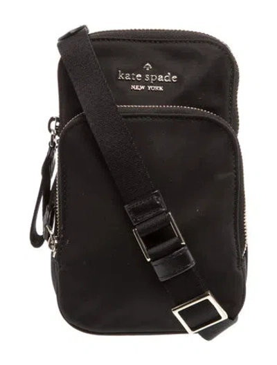 Pre-owned Kate Spade Nylon Crossbody Bag In Black