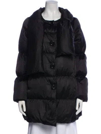 Pre-owned Kate Spade Nylon Down Coat In Black