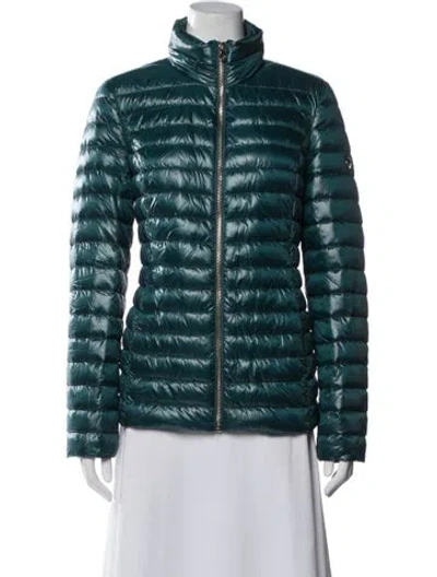 Pre-owned Kate Spade Nylon Down Jacket In Blue