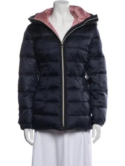 Pre-owned Kate Spade Nylon Down Jacket In Blue