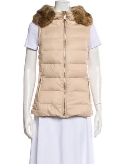 Pre-owned Kate Spade Nylon Down Jacket In Neutral