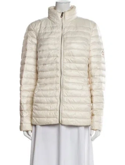 Pre-owned Kate Spade Nylon Down Jacket In Neutral