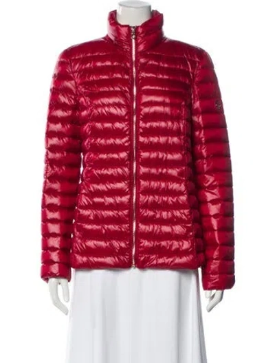 Pre-owned Kate Spade Nylon Down Jacket In Red