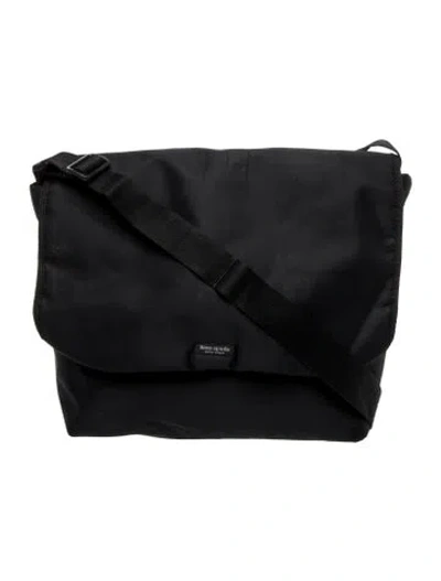 Pre-owned Kate Spade Nylon Messenger Bag In Black