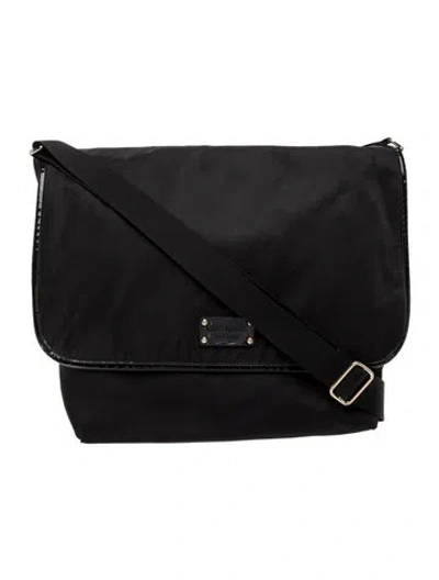 Pre-owned Kate Spade Nylon Messenger Bag In Black