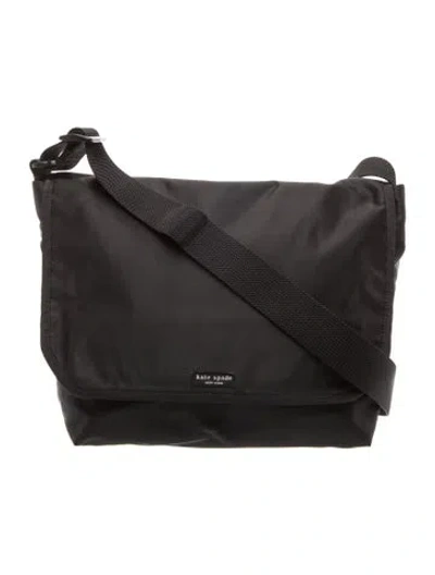 Pre-owned Kate Spade Nylon Messenger Bag In Black