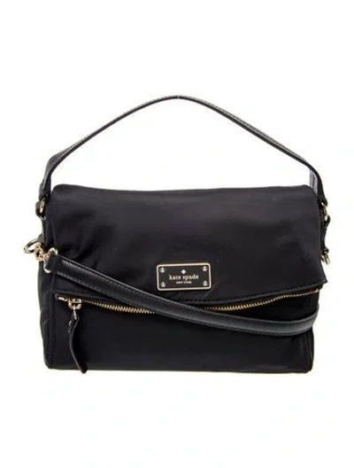 Pre-owned Kate Spade Nylon Messenger Bag In Black