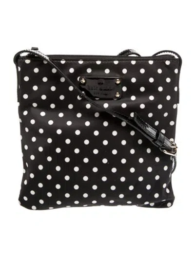 Pre-owned Kate Spade Nylon Shoulder Bag In Black