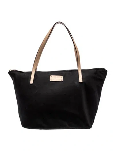 Pre-owned Kate Spade Nylon Shoulder Bag In Black