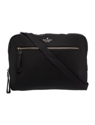 Pre-owned Kate Spade Nylon Shoulder Bag In Black